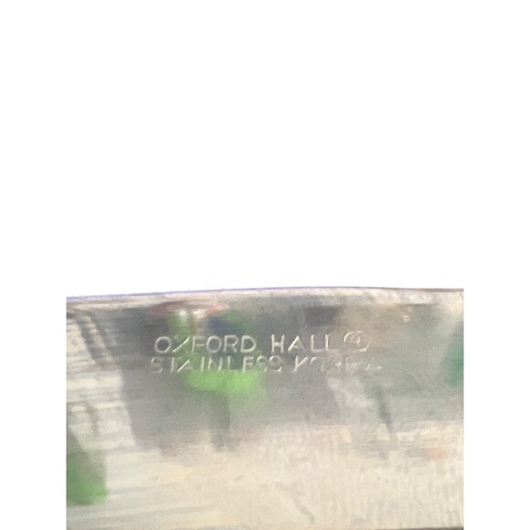 Vintage Oxford Hall Stainless Steel Dinner Knife With Ornate Handle Design - Picture 4 of 4